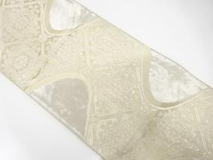 アンティーク　流水に花蜀江模様織り出し袋帯（材料）